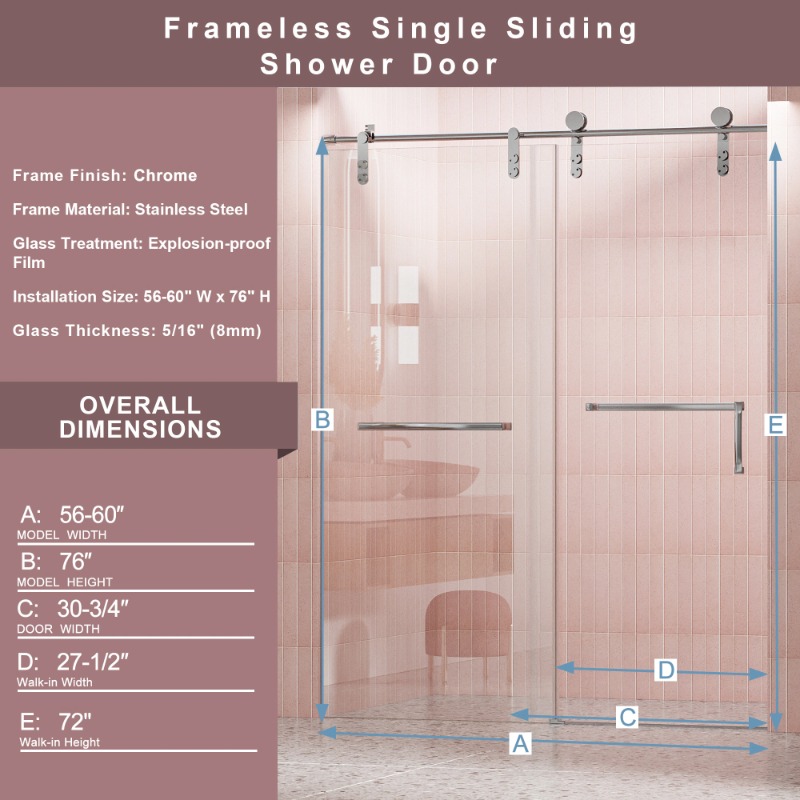 how to install glass shower door