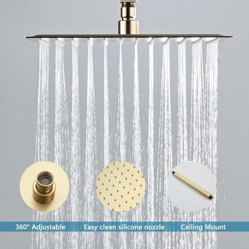 gold shower head