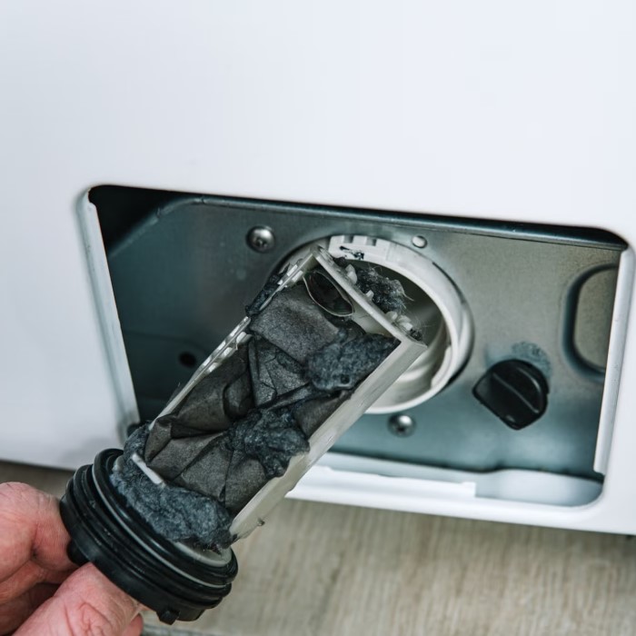 how to clean washing machine filter