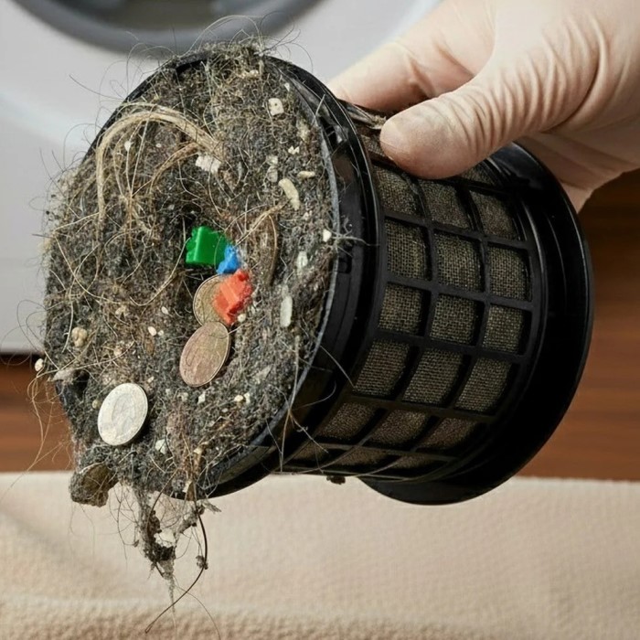 how to clean washing machine filter